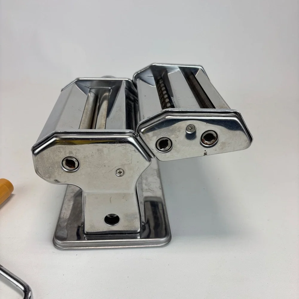 Unbranded Pasta Machine Maker Silver Stainless Steel Manual Roller